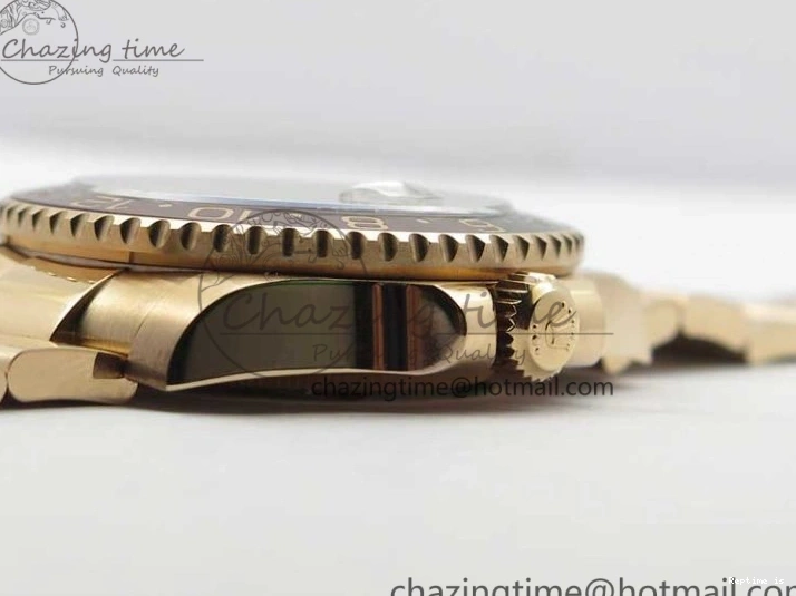 1223 Comfortable GMT Master II 126715 CHNR Black Brown Ceramic 316L Steel GMF 1:1 Best Edition Black Dial on RG Bracelet A 2961